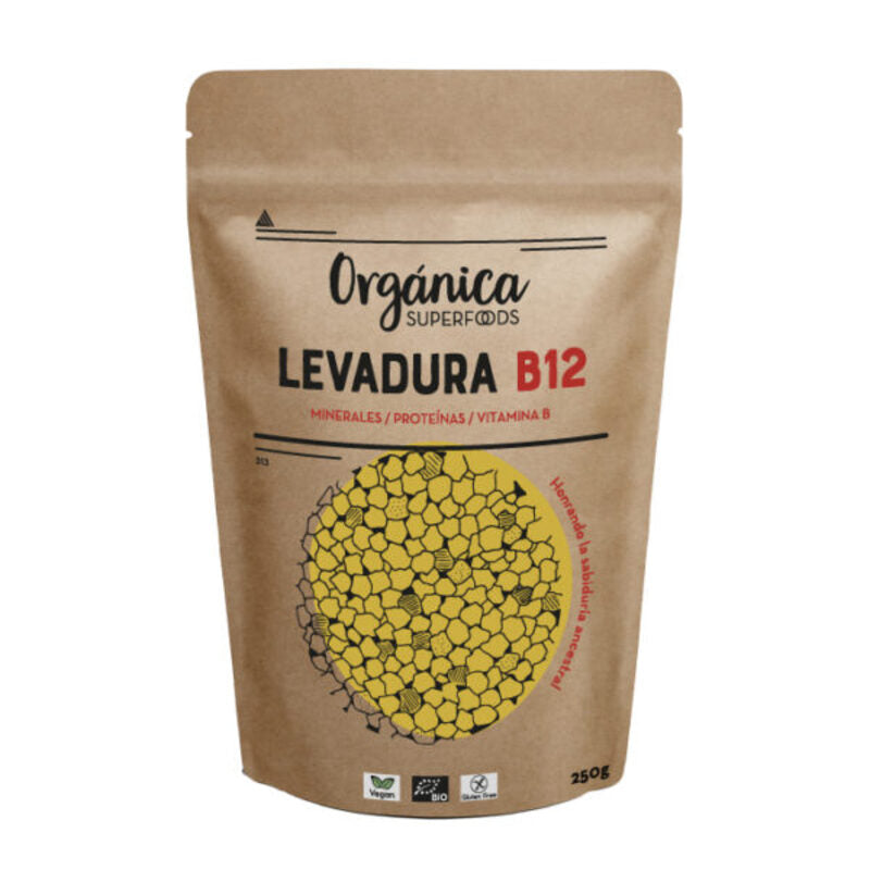 Levadura Nutricional + B12 Raw Sin Gluten 125g_0
