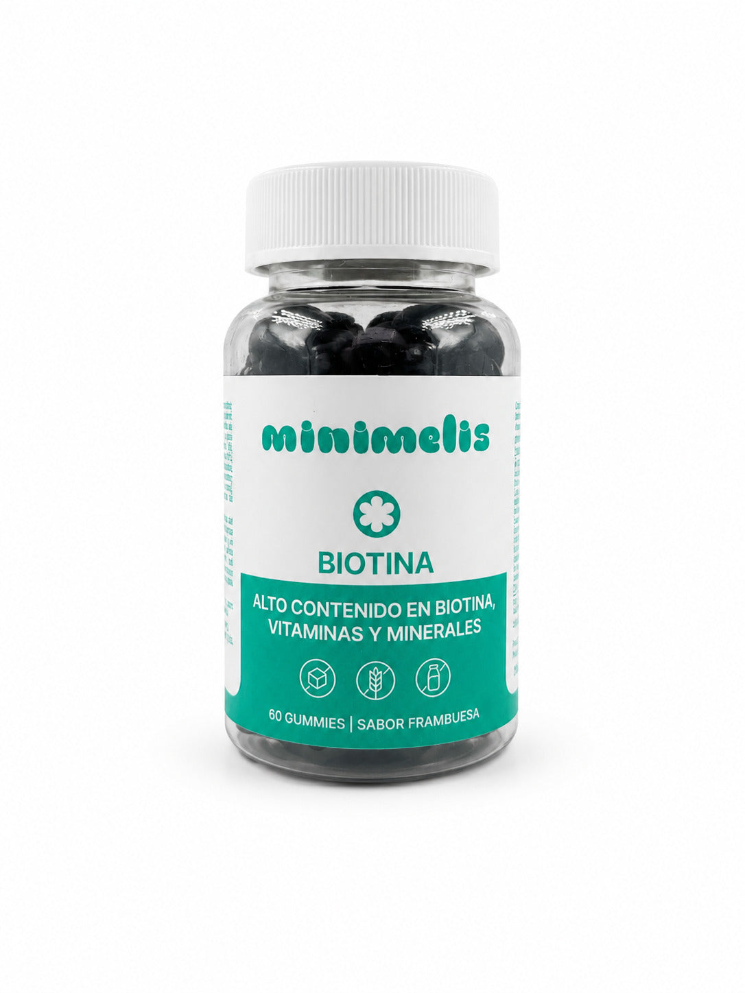 Gominolas Con Biotina Para Mejorar El Cabello Y Uñas Sabor Frambuesa 60 Unidades_0