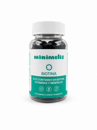 Gominolas Con Biotina Para Mejorar El Cabello Y Uñas Sabor Frambuesa 60 Unidades_0