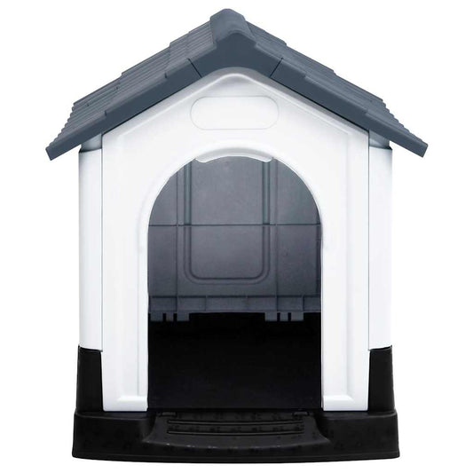 Casa Para Perro Gris 57x68x66 Cm Polipropileno_0