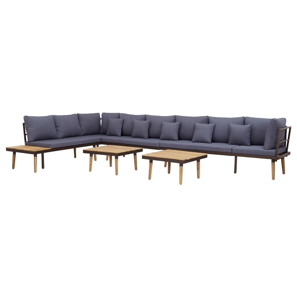 Vidaxl Juego Muebles De Jardín 8 Plazas Y Cojines Madera Maciza Acacia_1