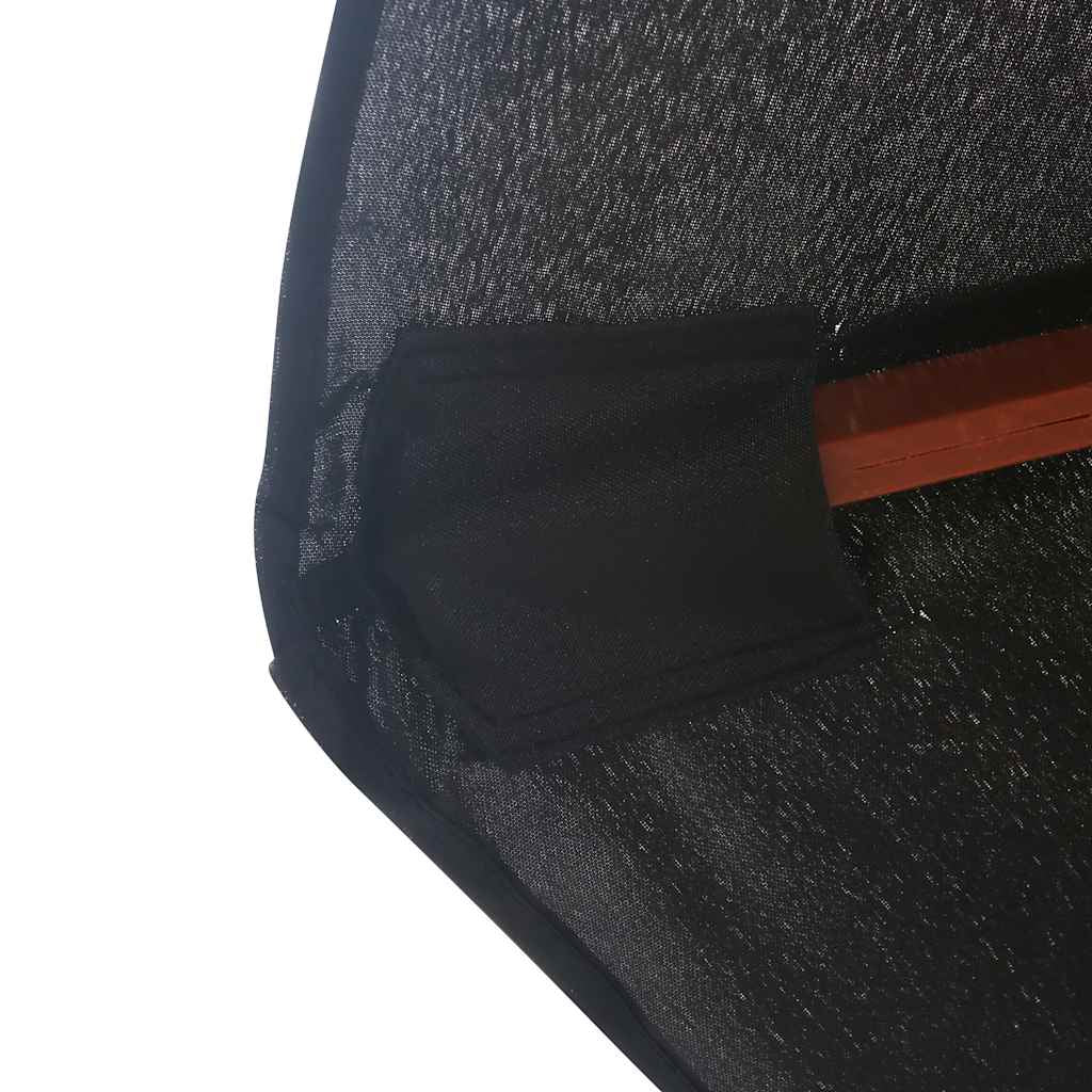 Vidaxl Sombrilla De Jardín Con Palo De Madera Negro 350 Cm_4