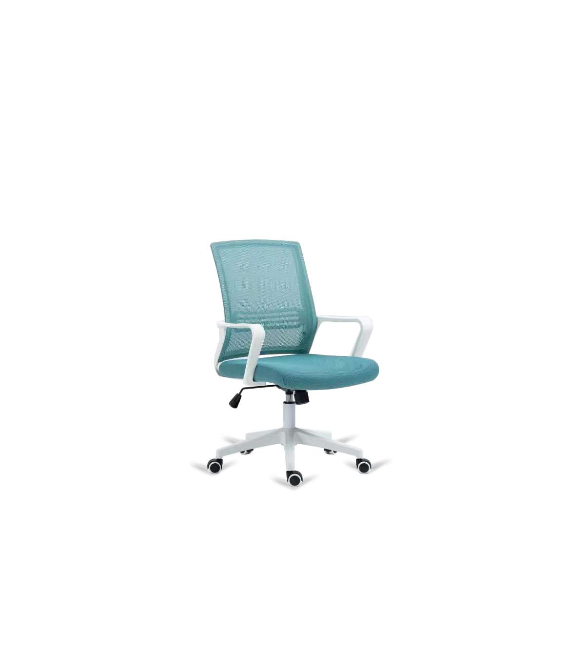 Silla De Oficina Epi Altura Regulable Acabado Turquesa. 58cm(ancho ) 92/102cm(altura) 56cm_0