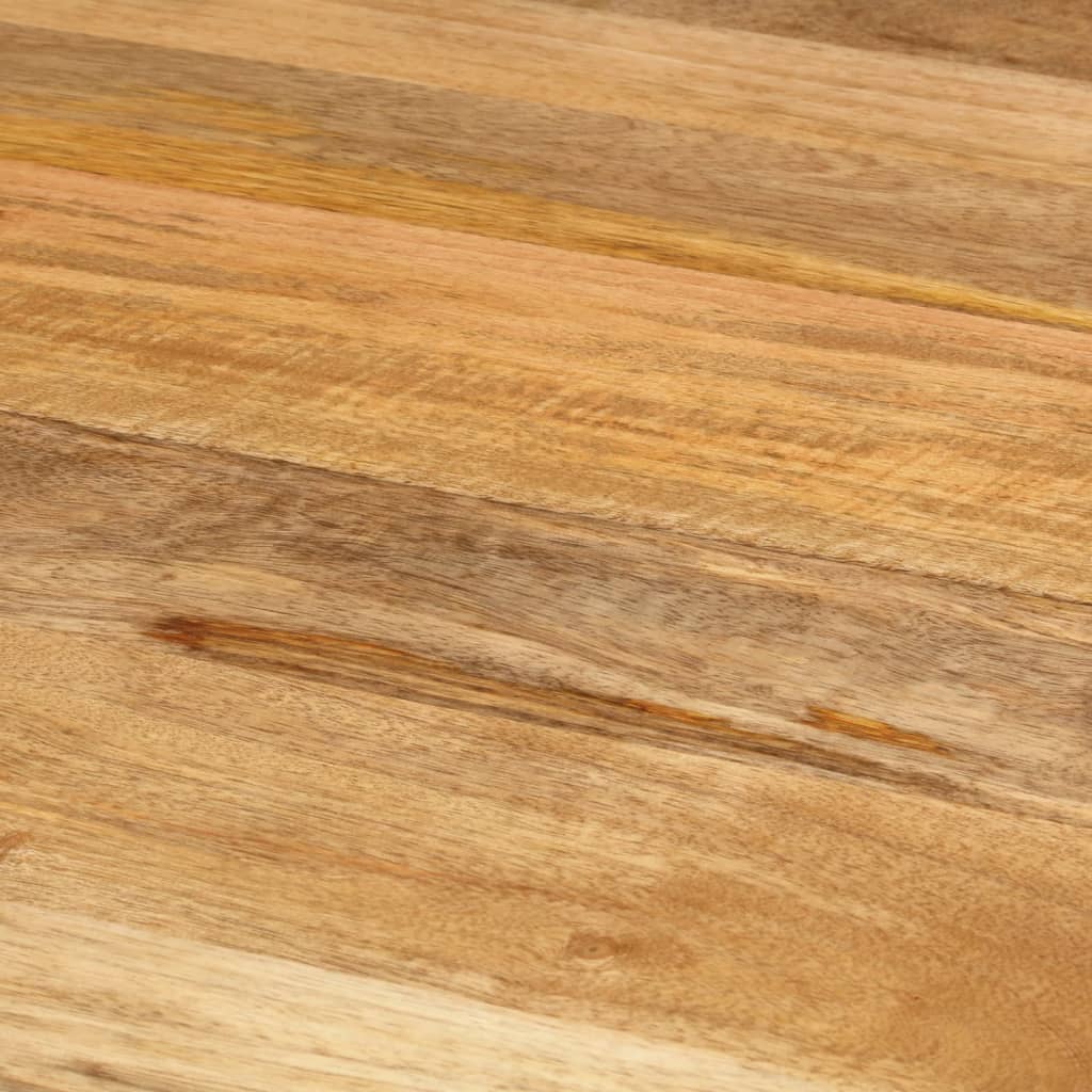 Mesa De Comedor Madera Maciza De Mango Y Acero 110x78 Cm_3