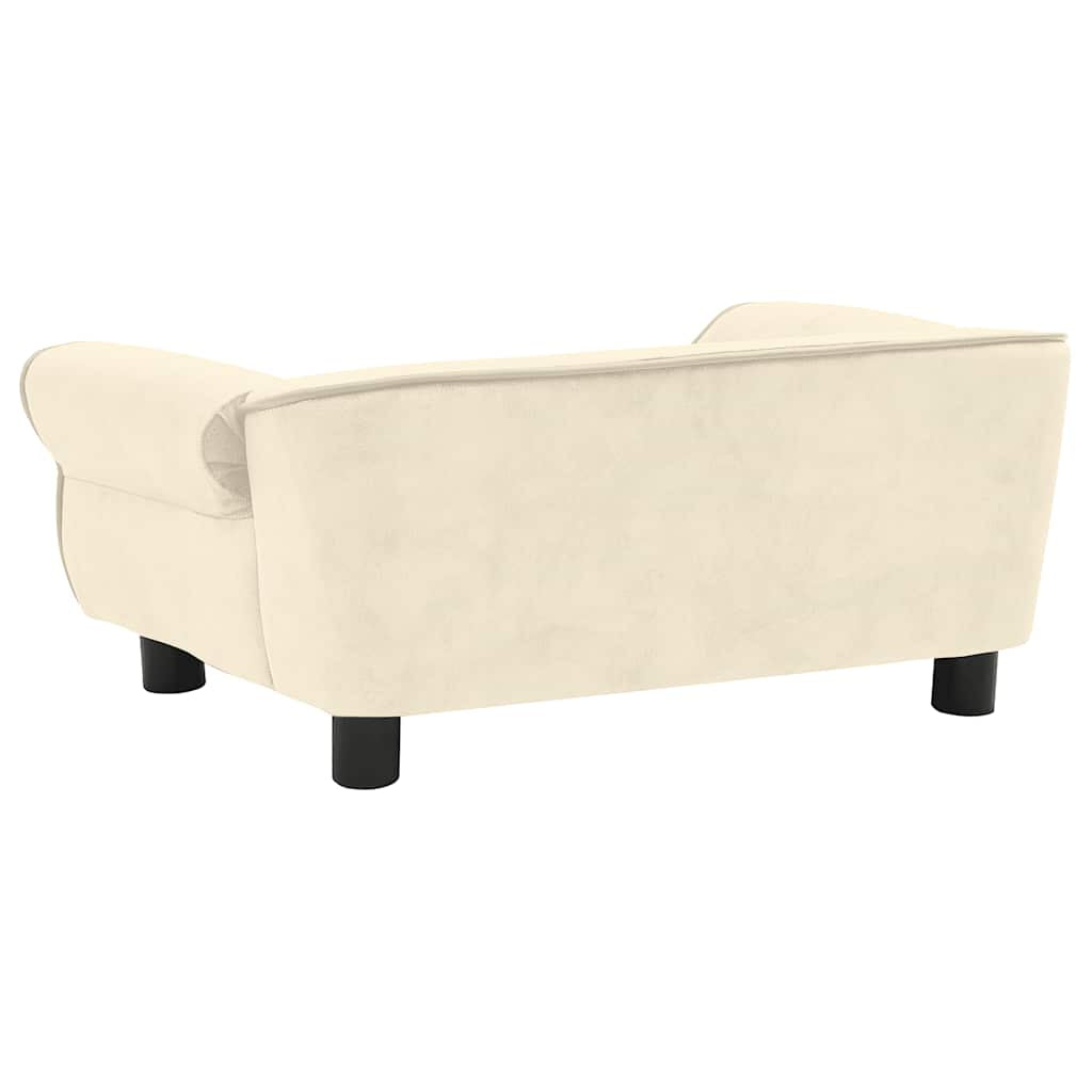 Vidaxl Sofá Para Perros Felpa Color Crema 72x45x30 Cm_4
