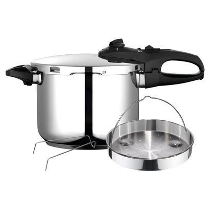 Olla A Presión 6 Litros, Inducción, Express Super Rápida, Acero Inoxidable 18/10, Todas Cocinas Fagor Duo 6 Plata_0