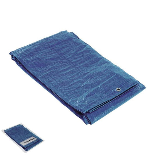 Lona Impermeable Reforzada 8x12 Metros(aproximadamente)  Con Ojetes Metálicos, Lona De Protección Duradera, Color Azul._0