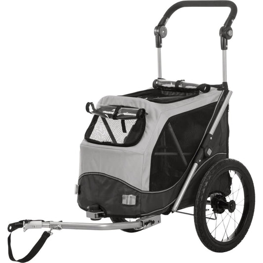 Trixie Remolque De Bicicleta Para Perros Gris L_0
