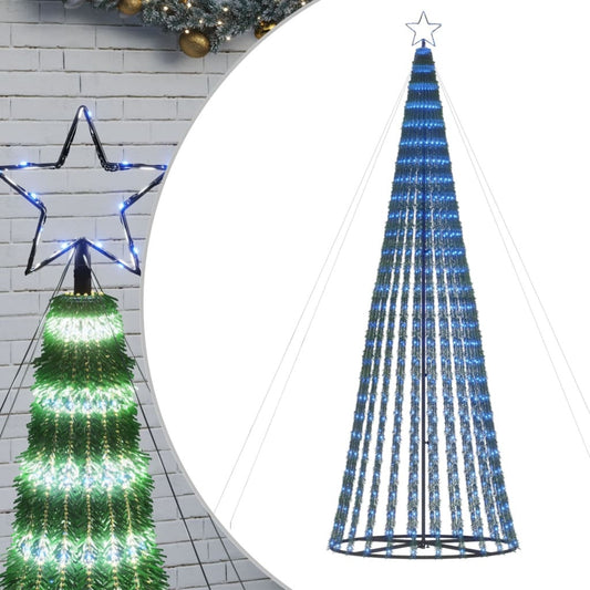 Vidaxl Árbol De Navidad Led 688 Leds Azul 300 Cm_0