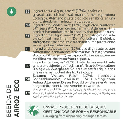 Bebida de Arroz Eco Planeta Huerto 1L