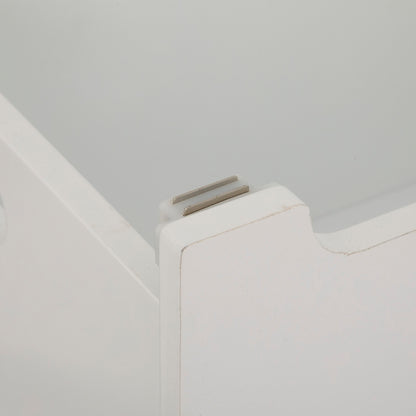 Baúl Infantil zorro En Madera Color Blanco_4