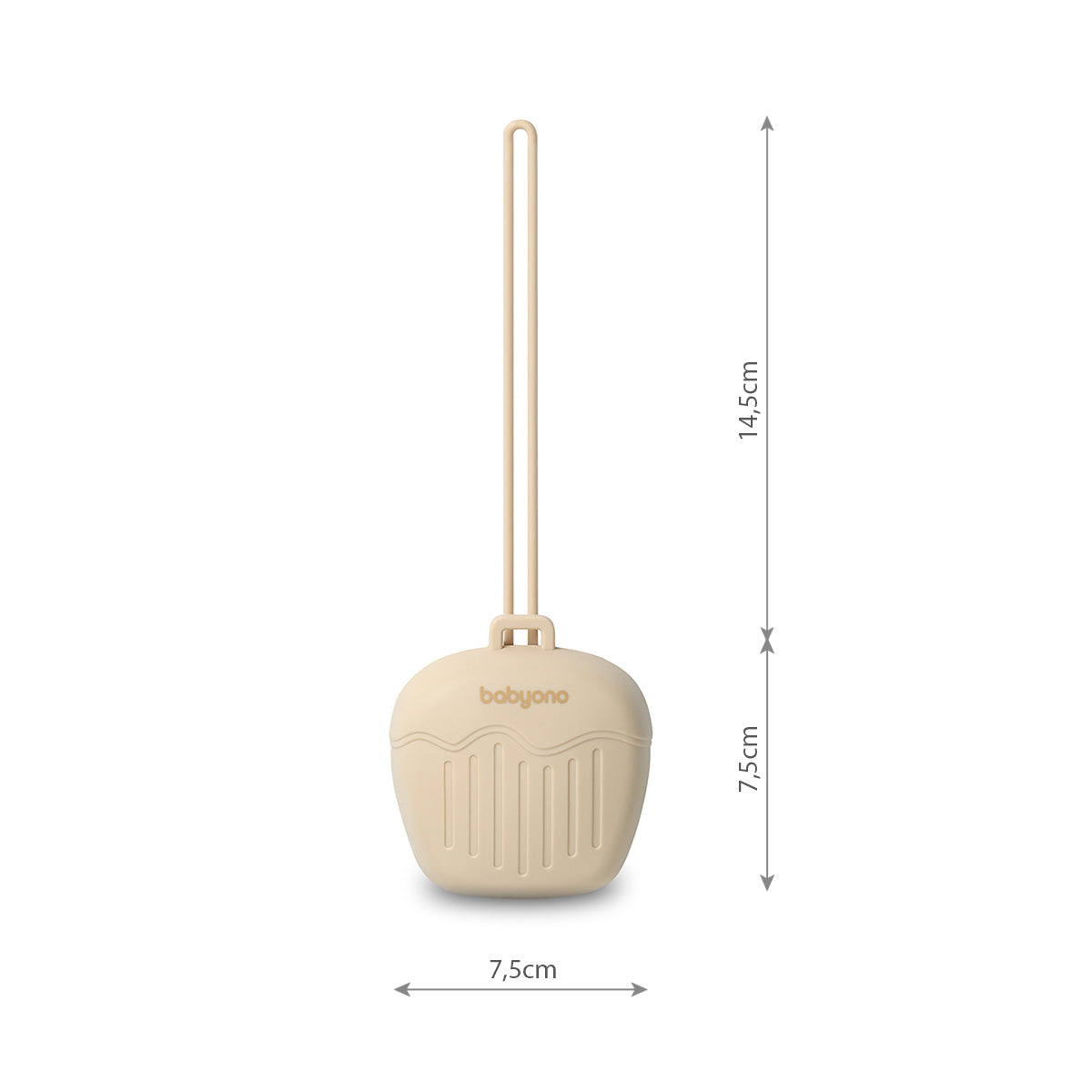 Caja Portachupetes De Silicona Beige_2