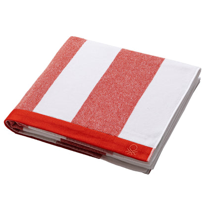 Set 2pc Toalla De Playa (toalla 90x160cm + Bolsa 144tc Hilo Teñido) Rojo Rainbow Be_3