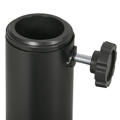 Outsunny Base De Sombrilla Redonda Con Relleno De Cemento Peso 9,5 Kg Negro_3