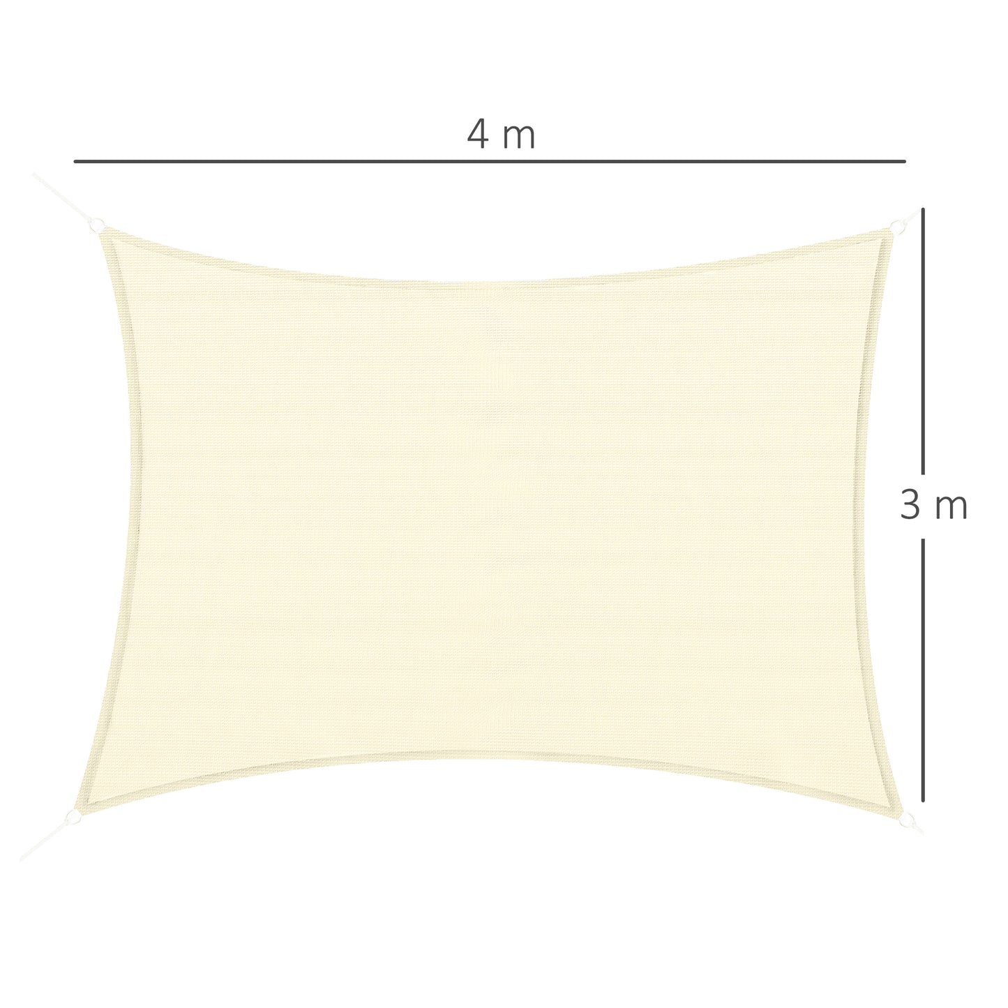 Outsunny - Toldo Vela Rectangular (varios Tamaños Y Colores)_2