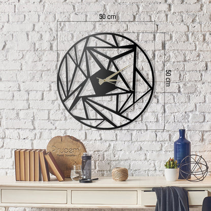 Reloj De Pared Metal Estilo Geométrico_4