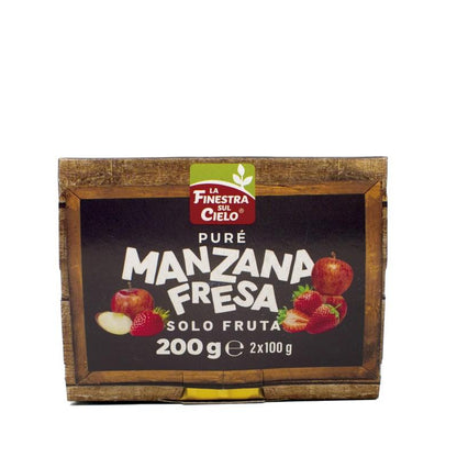 Puré de Manzana y Fresa Bio La Finestra Sul Cielo 200 g