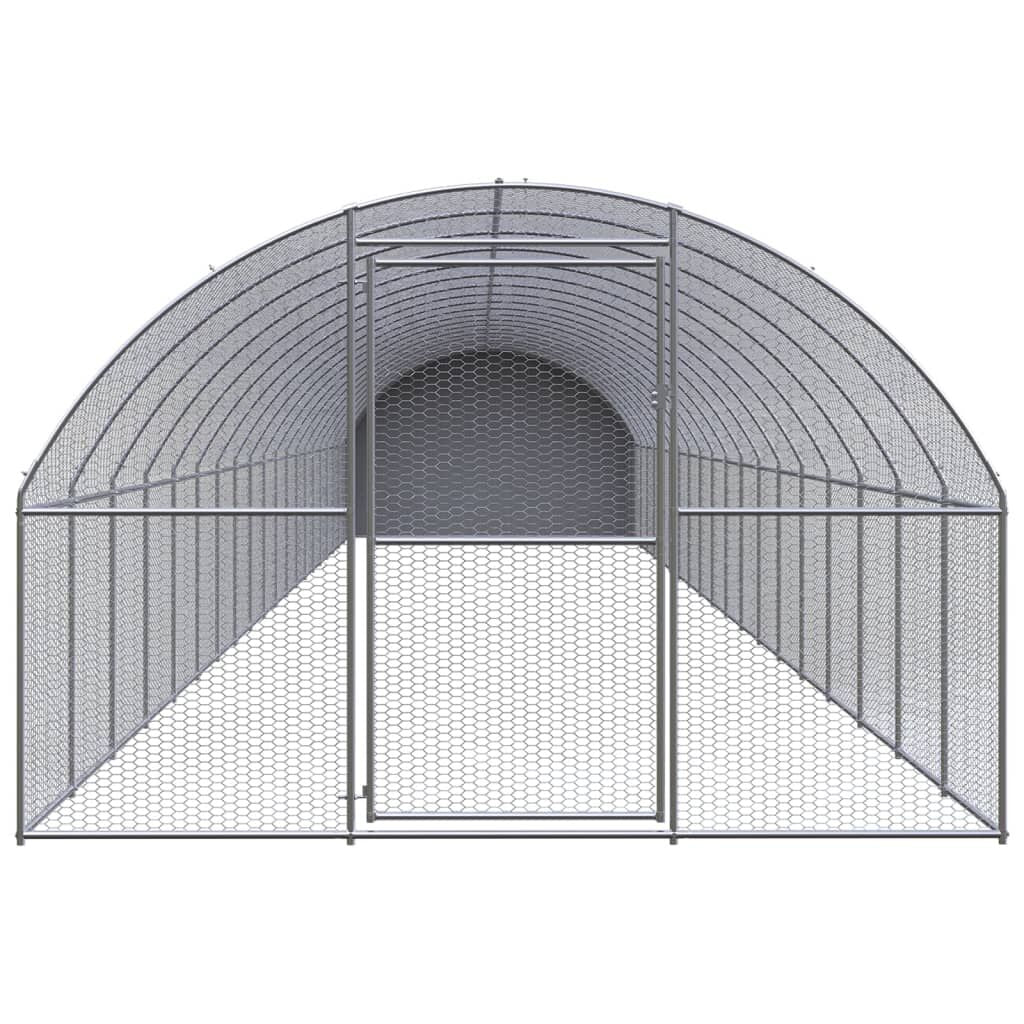 Vidaxl Gallinero De Exterior De Acero Galvanizado 3x20x2 M_1