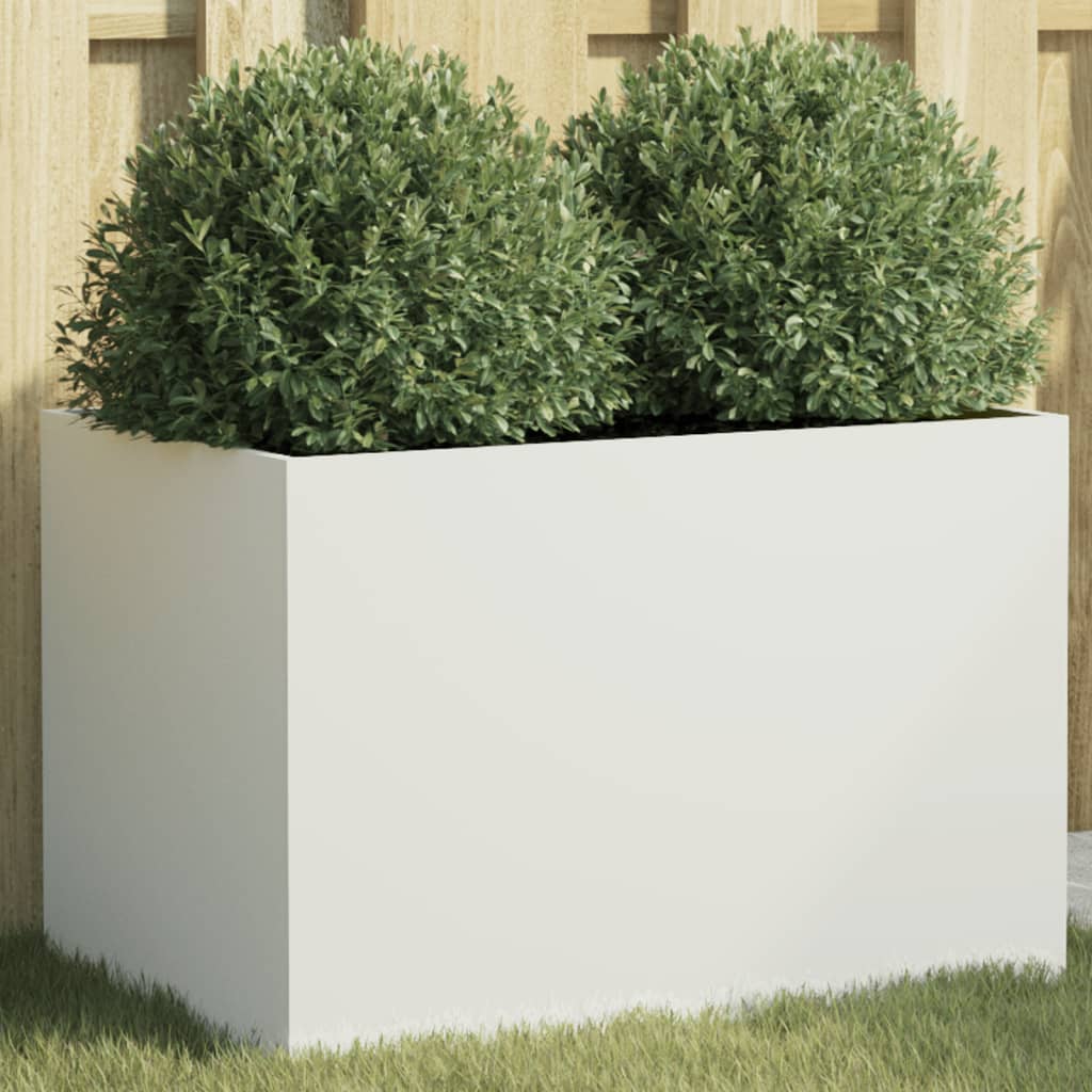 Jardinera Acero Blanco 62x40x39 Cm_1
