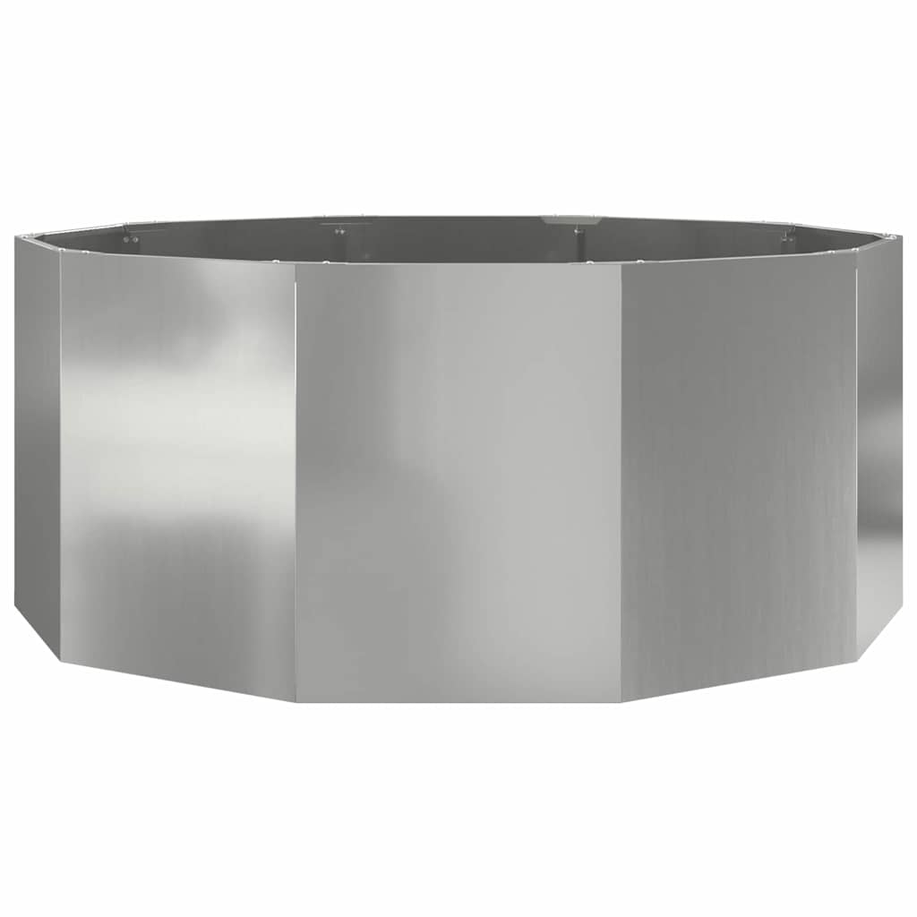 Jardinera Plateado 120 X 120 X 50 Cm Acero Galvanizado_4