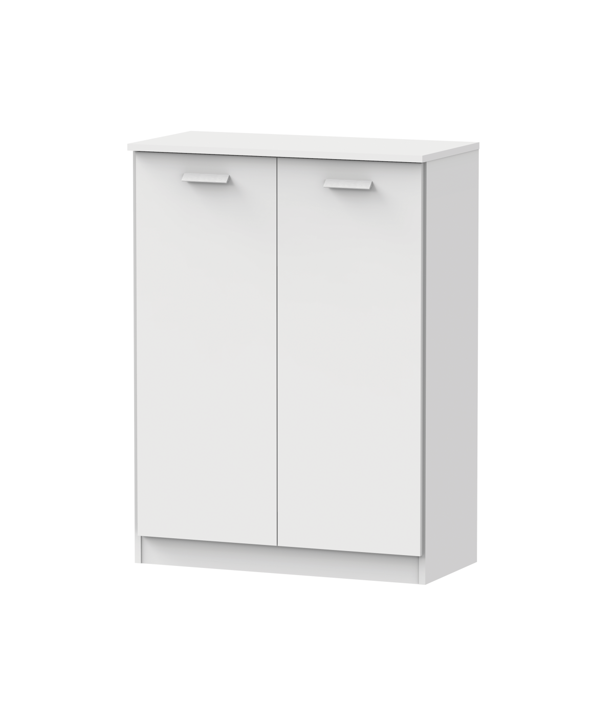 Armario Bajo Multiusos Tibet 2 Puertas Abatibles Acabado Blanco Mate, 101 Cm(alto)74 Cm(an_0