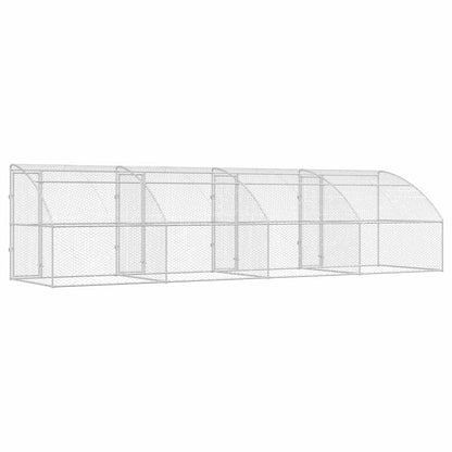 Refugio Para Perros 4 Pcs Plateado 8 X 2 X 2 M_5