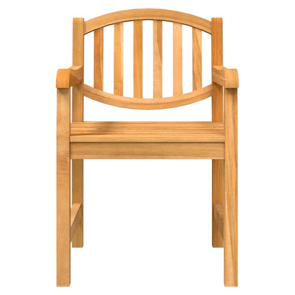Vidaxl Sillas De Jardín 8 Uds Madera Maciza De Teca 58x59x88 Cm_3