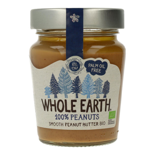 Crema de Cacahuete Suave Bio, 227g. Whole Earth