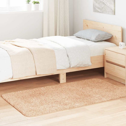 Vidaxl Alfombra Peluda De Pelo Largo Navarra Beige 80x150 Cm Poliéster_1