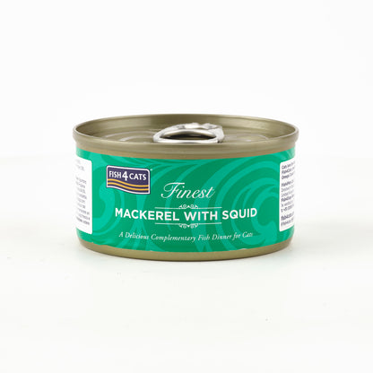 Fish4cats Filete Para Gato – Caballa Con Calamar 70 G (pack De 10)_3