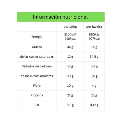 Barrita De Proteína De Con Avellana Cobertura De Chocolate Roobar 40g Bio_1