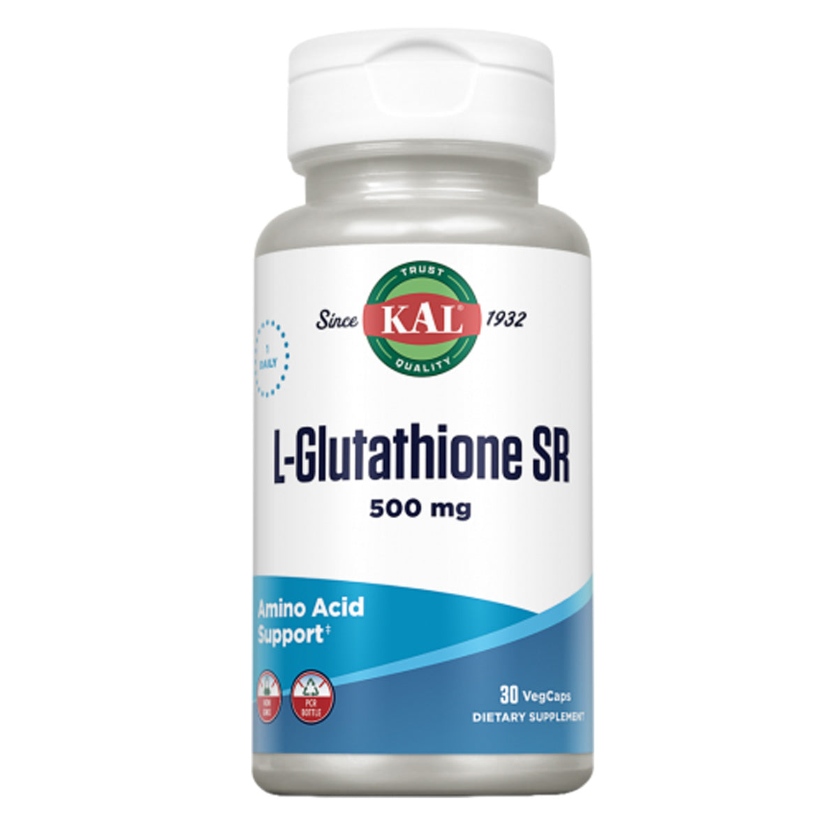 SUPER L-GLUTATHIONE 500 mg,  30 cápsulas veganas
