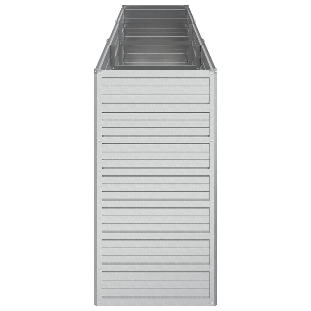 Arriate De Acero Galvanizado Plateado 240x40x77 Cm_4