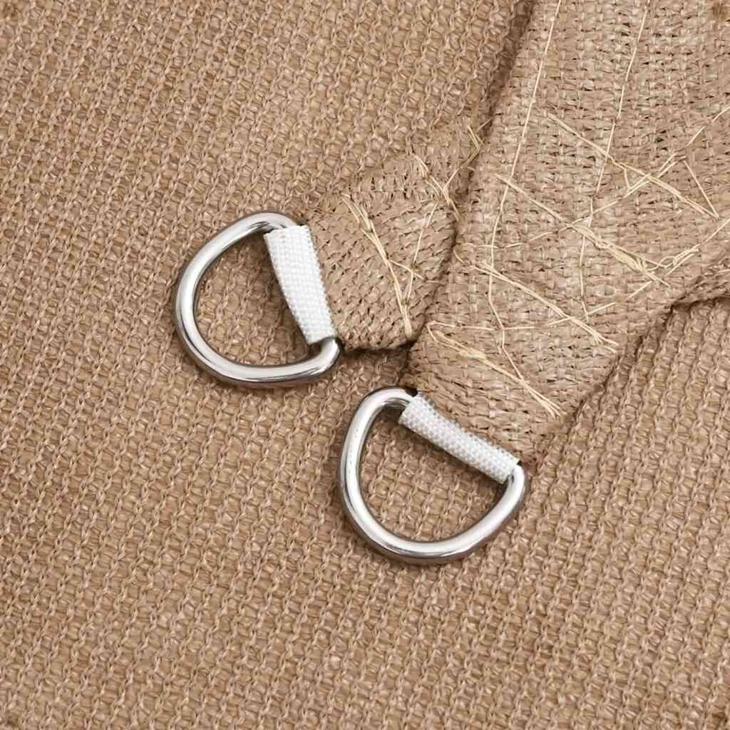 Vidaxl Toldo De Vela Hdpe Gris Taupe 160 G/m² 5x5x6 M_4