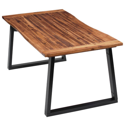 Mesa De Comedor Madera Maciza De Acacia 180x90 Cm_1