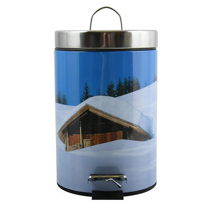 Msv 100527-3 Litros Acero Inoxidable Sepia Cottage Bin_0