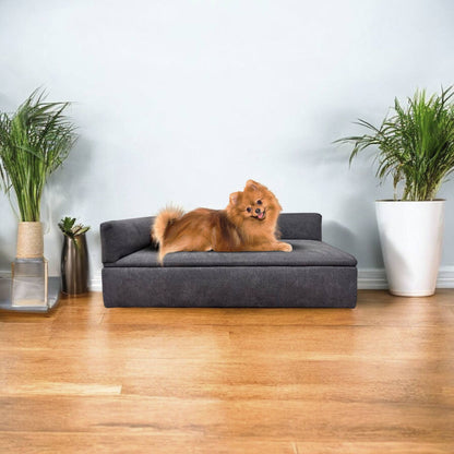 Well Home Sofá Cama Con Canapé Para Mascotas Con Tejido Especial Y Base Acolchada Color Gris