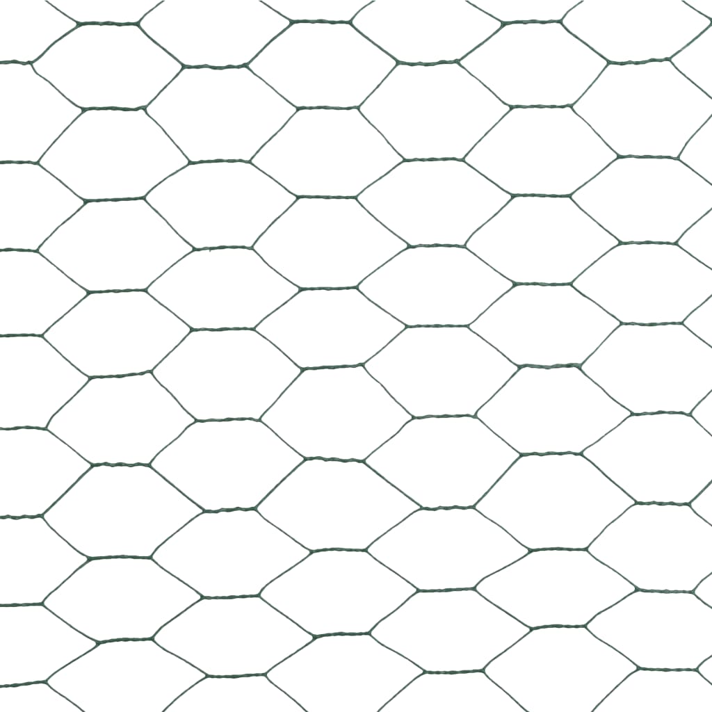 Alambrada De Gallinero Acero Revestimiento Pvc Verde 25x1,5 M / Vetonek_3