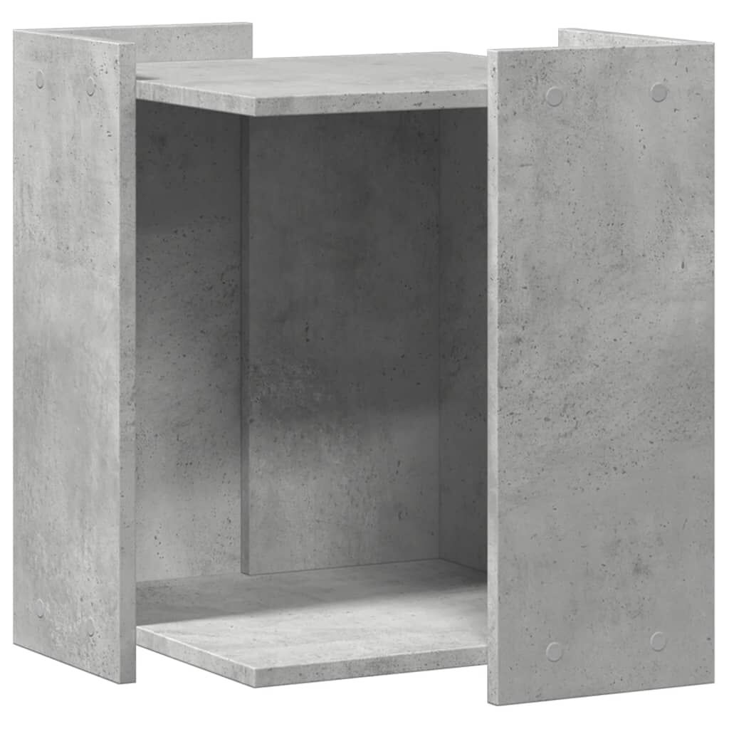 Vidaxl Mueble Arenero De Gatos Madera Gris Hormigón 42x42x51 Cm_0