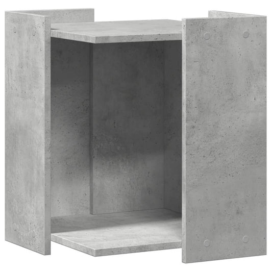 Vidaxl Mueble Arenero De Gatos Madera Gris Hormigón 42x42x51 Cm_0