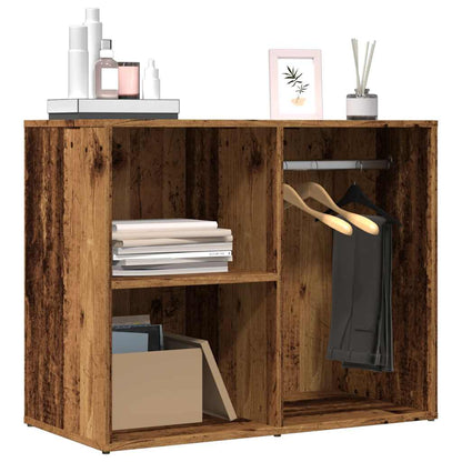 Mueble De Vestidor Madera De Ingeniería Madera Vieja 80x40x65cm_1