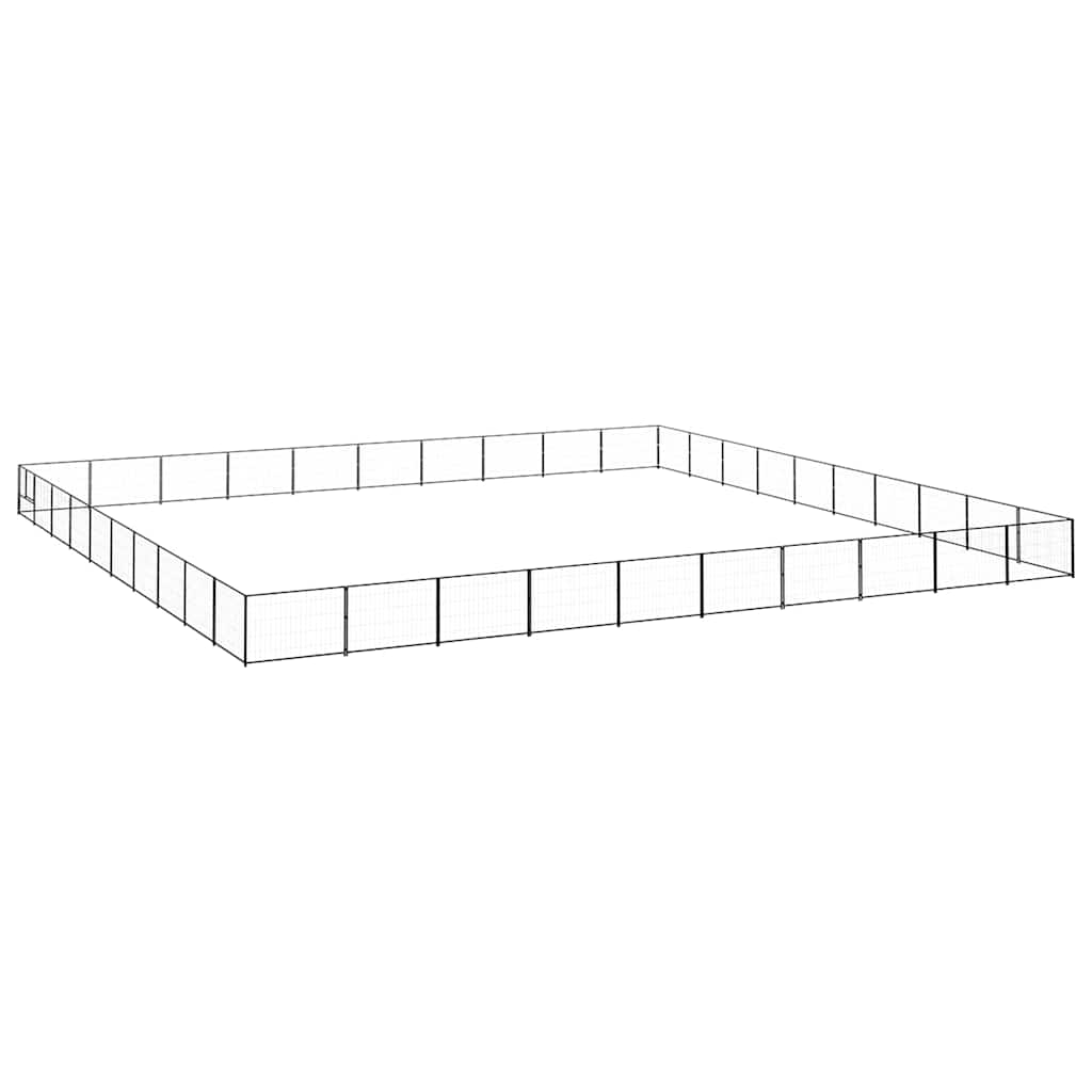 Perrera Acero 100 M² Negra_0