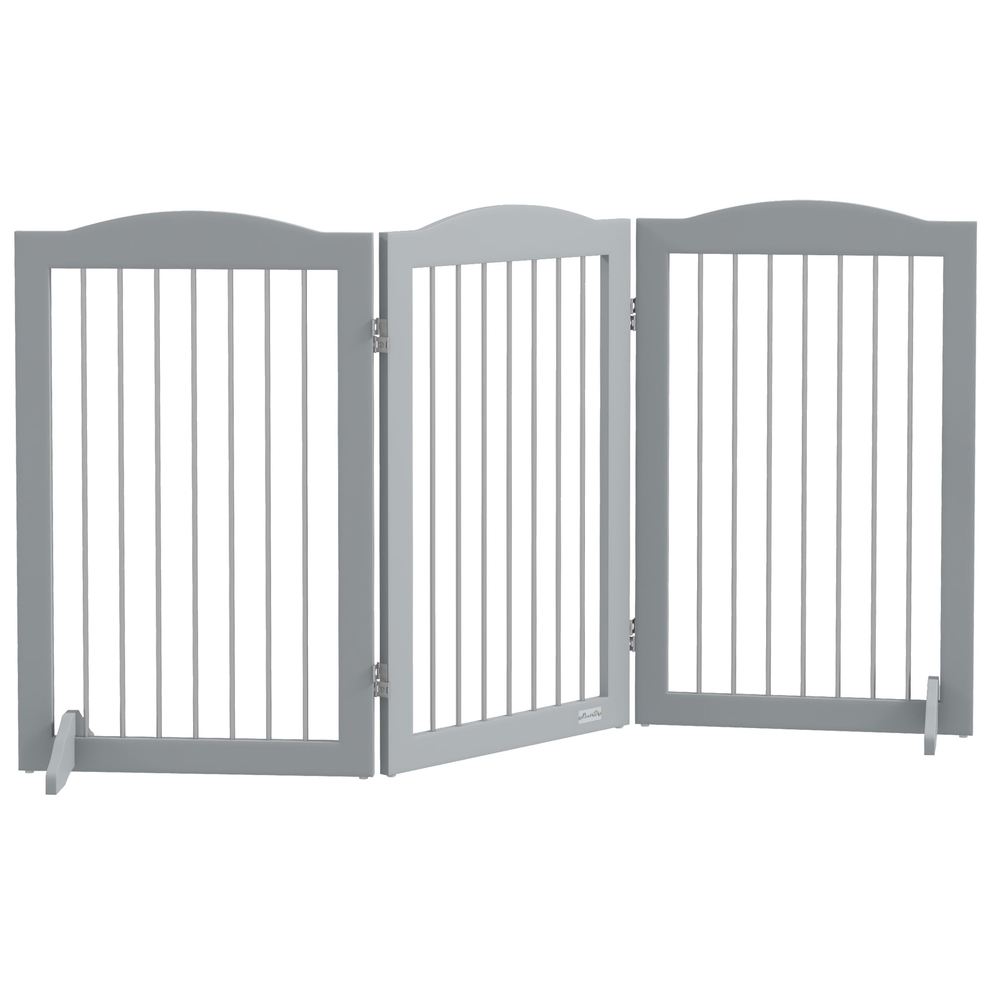 Pawhut Barrera De Seguridad Para Perros Plegable 154x30x80 Cm Con Soporte De Pie_0