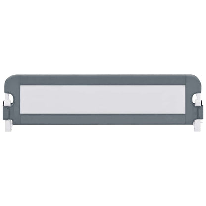 Vidaxl Barandilla De Seguridad Cama De Niño Poliéster Gris 120x42 Cm_2