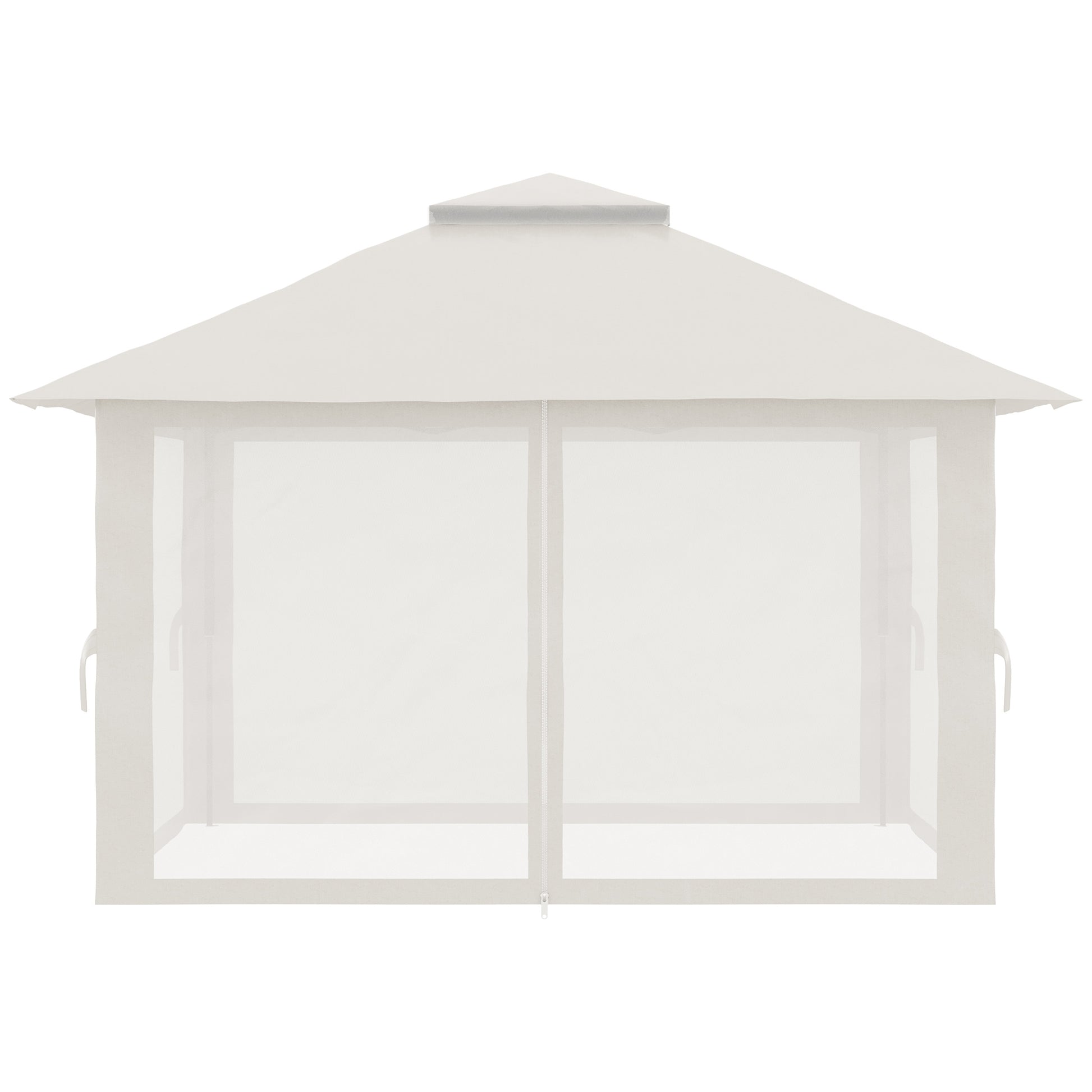 Outsunny Carpa Plegable Pop-up 4x4x2,8 M Altura Ajustable Protección Uv50+_4