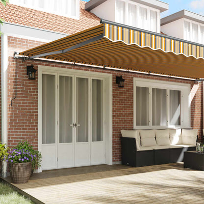 Toldo Retráctil Multicolor 600 X 350 Cm Poliéster Y Aluminio_2