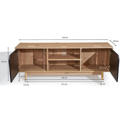 Mueble De Tv Moderno Y Funcional Modelo Wl6.817_3