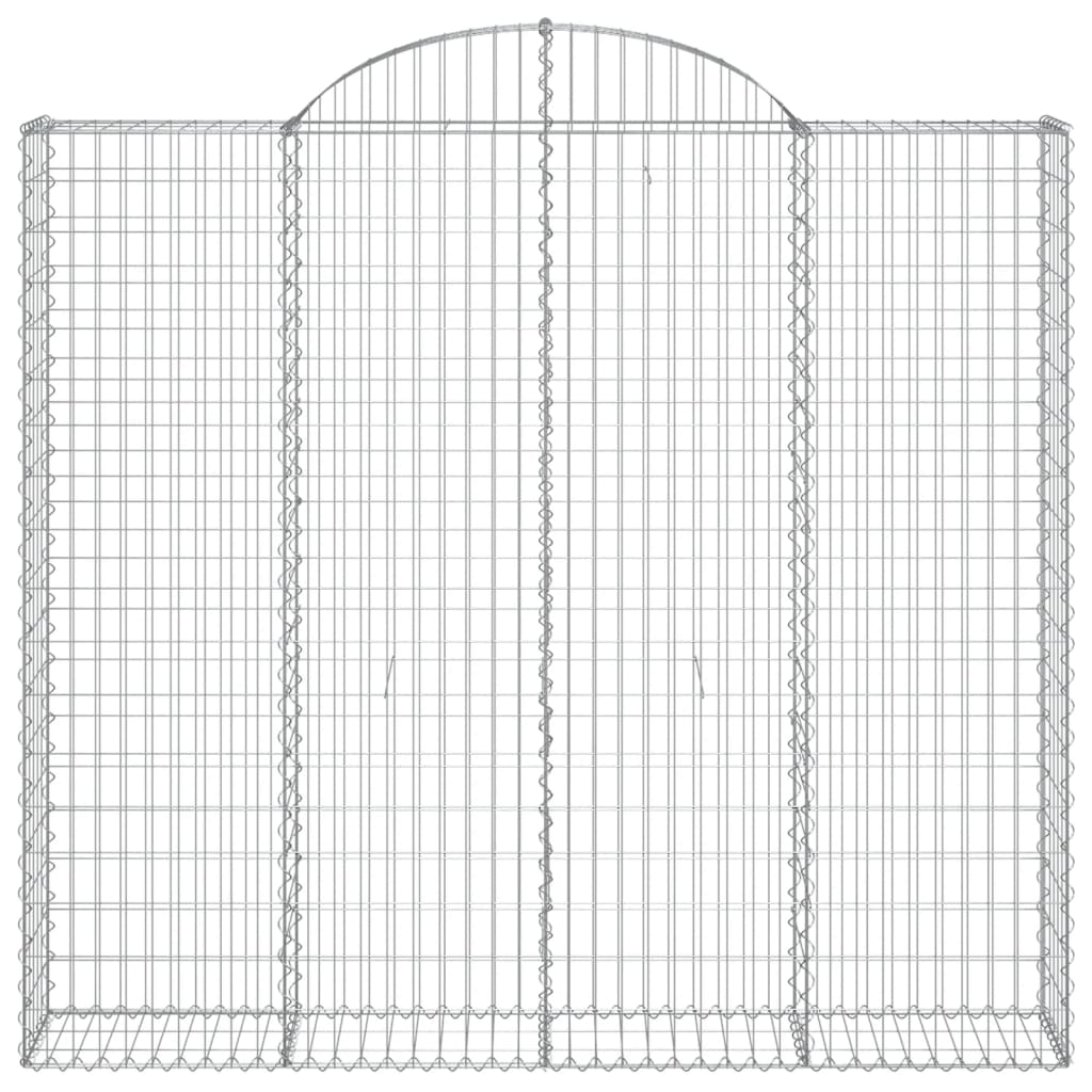 Cestas De Gaviones 2 Uds Forma De Arco Hierro 200x30x180/200 Cm_3