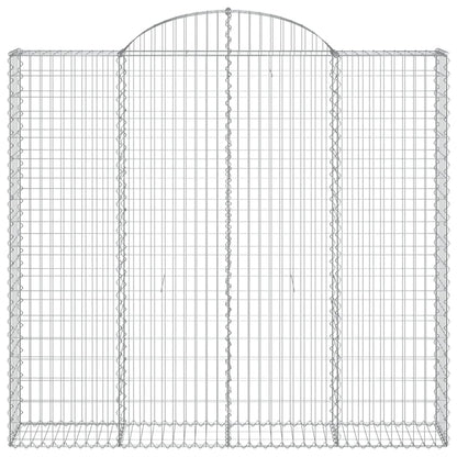 Cestas De Gaviones 2 Uds Forma De Arco Hierro 200x30x180/200 Cm_3