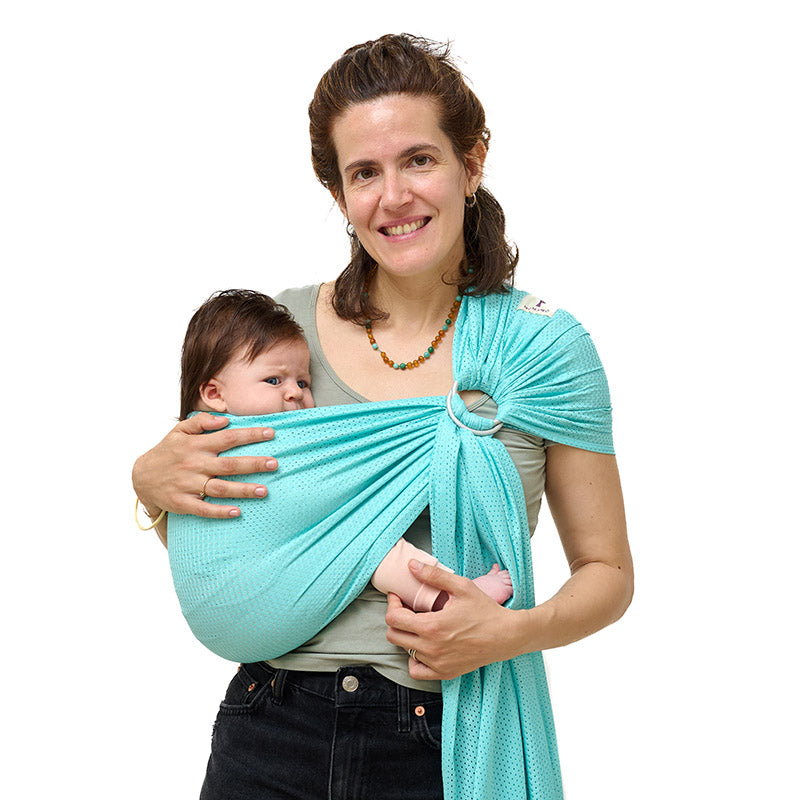 Bandolera Portabebé Momawo Splash Aqua_1